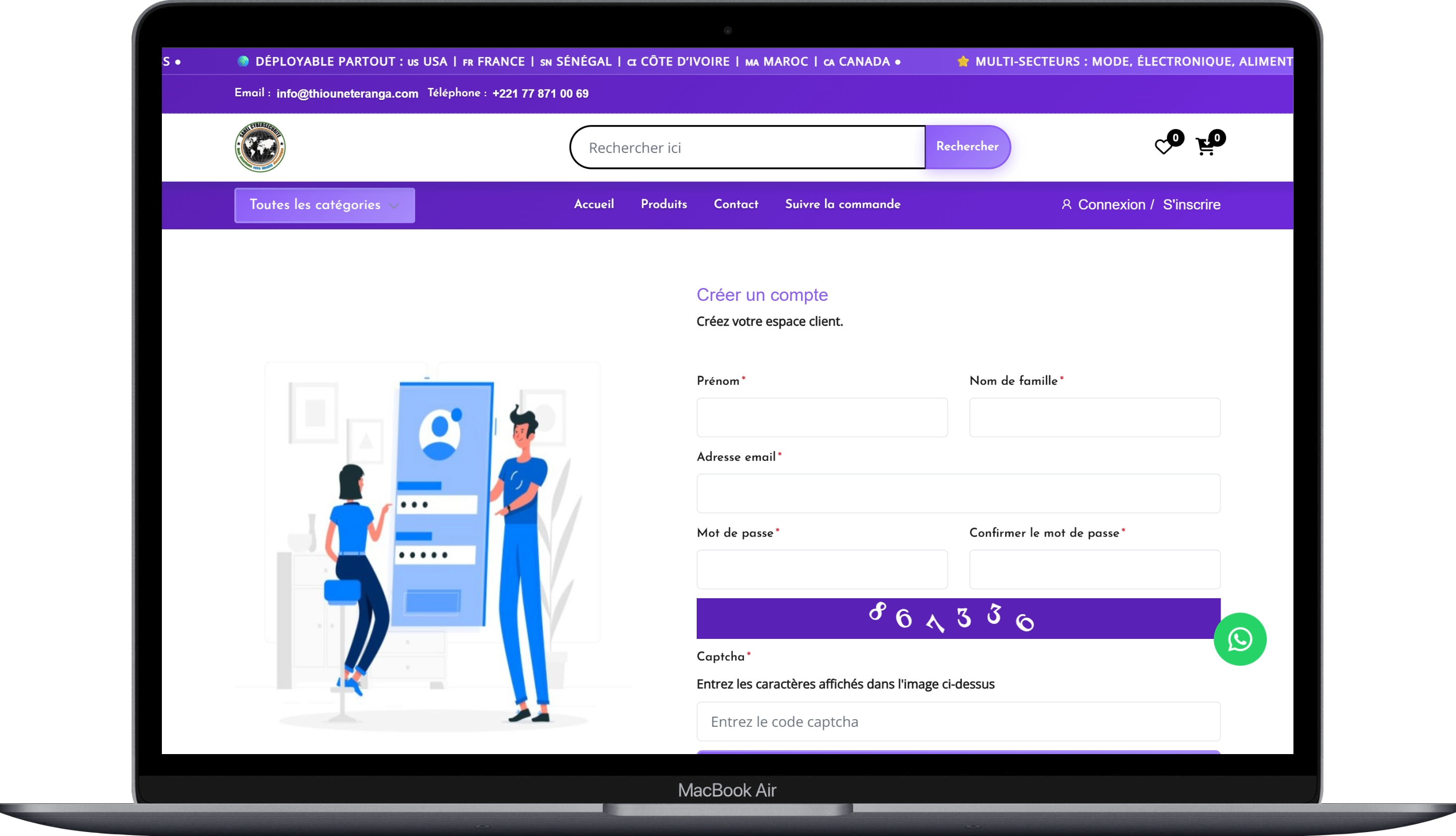 Inscription Utilisateur